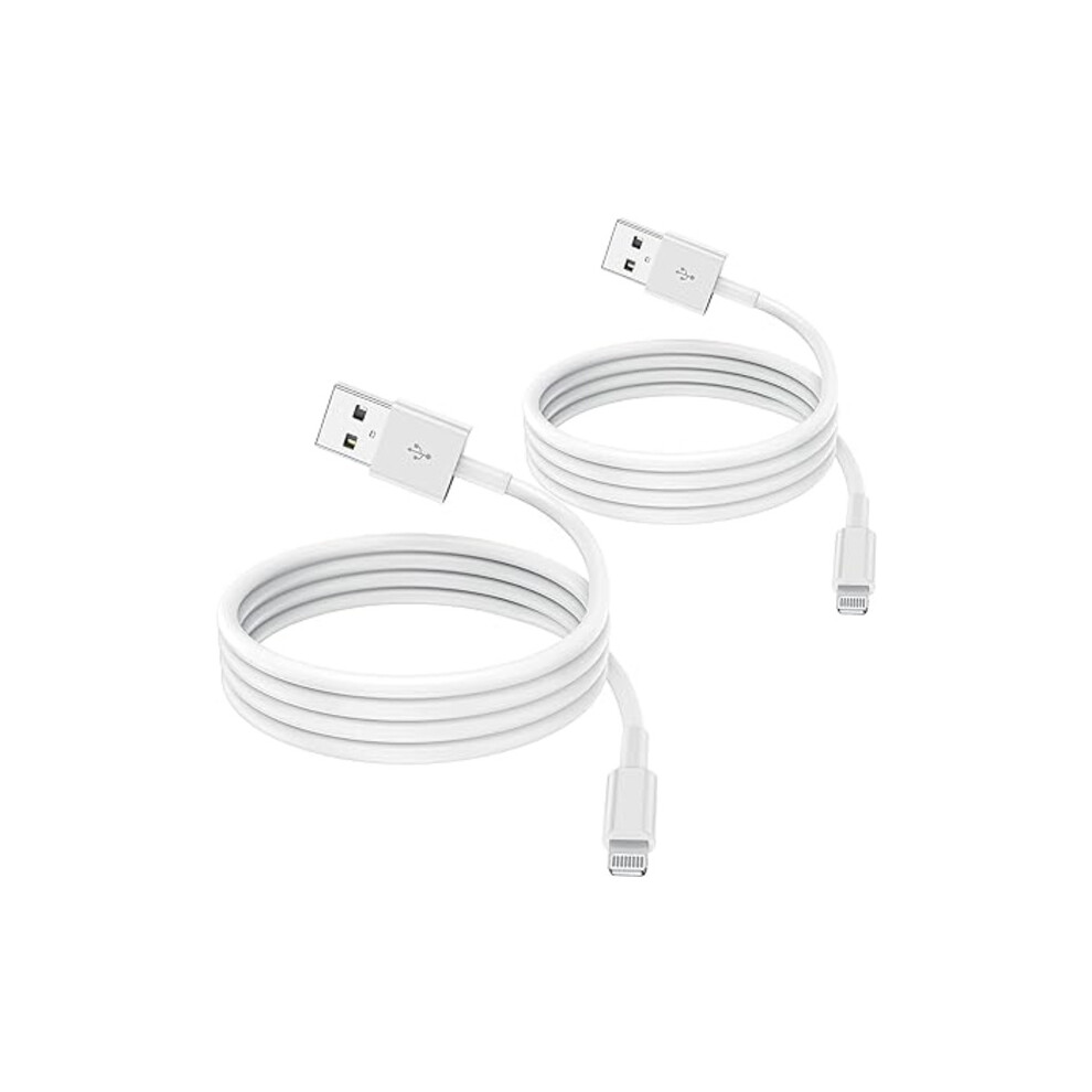 [2-Pack] 1M Mfi Certified Lightning To Usb Cable Compatible With Iphone 12/11/X/Xr/Xs Max/8/7/6, Ipad 5S/Se 9555307224778