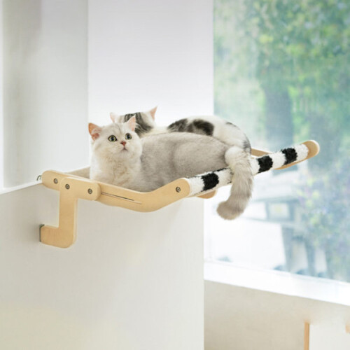 Cat's Window Hammock, Cat's Hanging Bed black 2