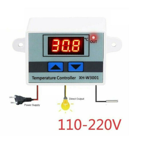 110V Incubator Digital Temperature Controller-Thermostat Switch Probe Tester 1