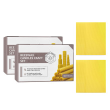 Bees Wax Candle Taper Candles 20pcs-Handmade Natural%101 Organic Pure Honeycomb-Cotton Wick–Luxury Premium Beeswax Decorative Candles Taper