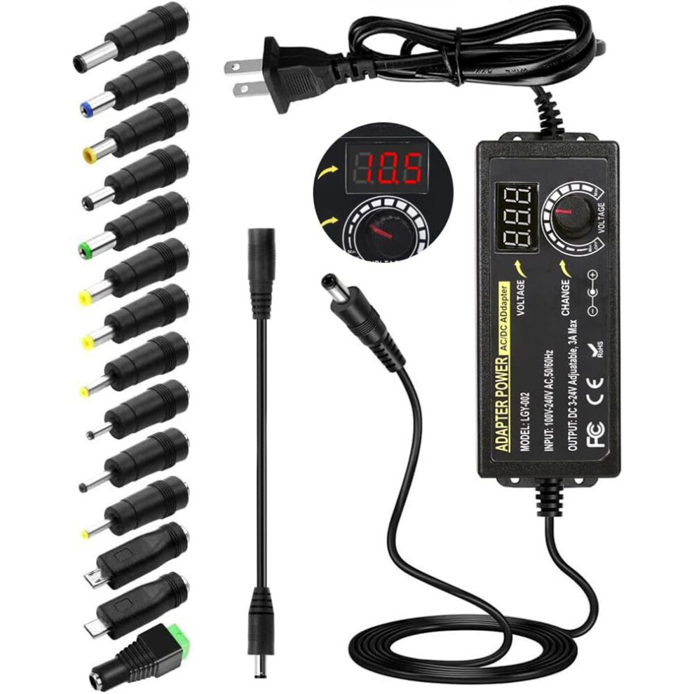 Mosiee Easily Adjust Voltage Ac/Dc Adapter Charger For All Your Devices Needs 9402001846266