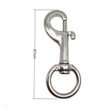 316 Stainless Steel Swivel Eye Bolt Snap Spring Hook For Scuba Diving Pet Leash