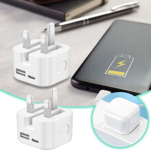 Port USB Travel Power Adapter Global Mobile Phone Charger UK International Block Cube Plug For And