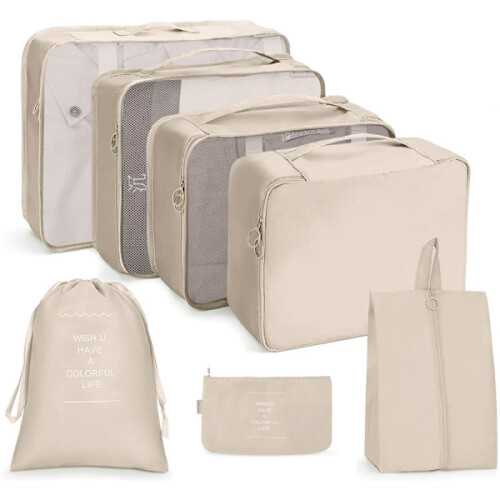 Packing cubes for suitcase 7 pcs/set Travel packing cubes - Perfet