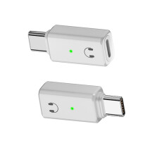 Lighting female to Type-C male headphone adapter for compatible with Apple 15, supports audio, calls, wire control and HiFi sound quality White