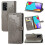 Compatible with Samsung Galaxy A52 / A52s - Mandala Leather Case - Grey Grey Grey 1