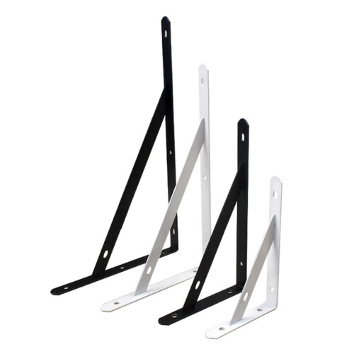 2 x Metal Shelf Bracket L Shape Thickened Corner Brace Shelf Right Angle Bracket 2