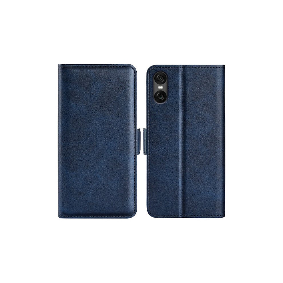 Skalo Compatible With Sony Xperia 10 Vi Premium Cut Wallet Case - Blue 9402001847287