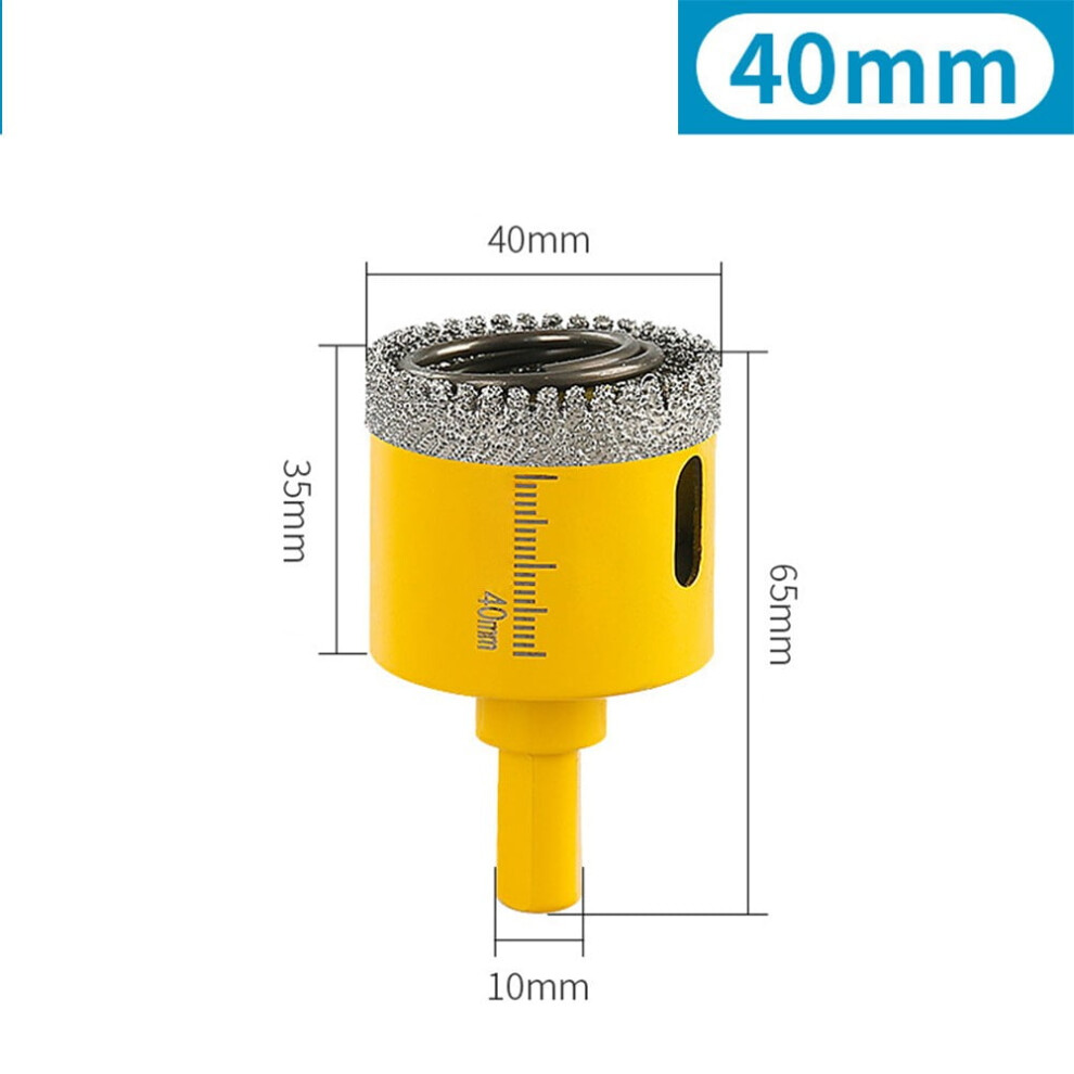 1Pc 20-60Mm Dry Drill Bit Hole Saw Cutter Triangle Shank For Granite Tile Glass Marble Concrete Drilling 9402001847447