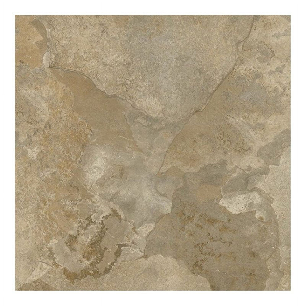 Achim Nexus 12"X12" 1.2Mm Peel & Stick Vinyl Floor Tiles 20 Tiles/20 Sq. Ft. Light Slate Marble 9558633661552