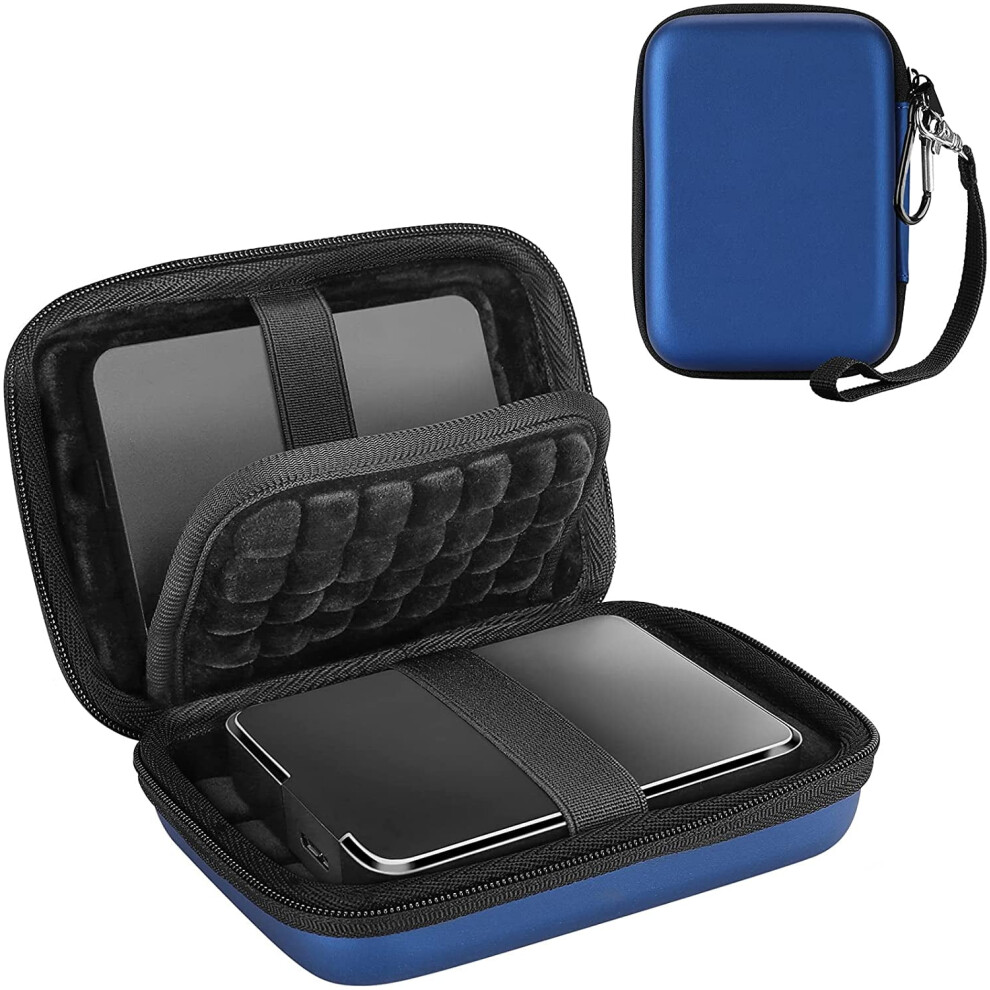 Hard Drive Case 2.5 Inch For Elements, Wd My Passport, Canvio Basics, Seagate Backup Plus Slim Expansion 1Tb-4Tb - Navy 9558633661903