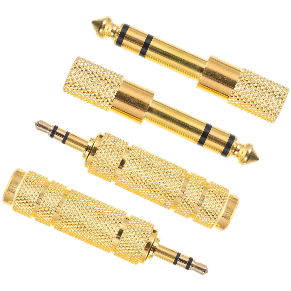 3.5Mm To 6.5Mm Adapter Instrument Connector Converter Stereo Meter Audio Zinc Alloy 16 Pcs 9558633661873