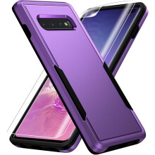 Galax S10 Plus Case Compatible with Samsung Galaxy S10 Plus, Screen Protector, Military Grade Drop Tested, Heavy-Duty Rugged Shockproof Case for 6.4"