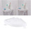 Corner Shelf for Kitchen and Bathroom with Strong Suction Cup, Triangular Storage Shelf (white)[CO] 2
