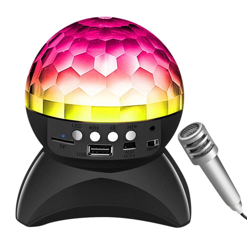 Skegnu Portable Bluetooth Speaker With Crystal Ball Disco S, Fm, Aux, Microphone, Compatible With Fm Card, For Parties, Outdoor, Camping, Cars Light 9193271515876