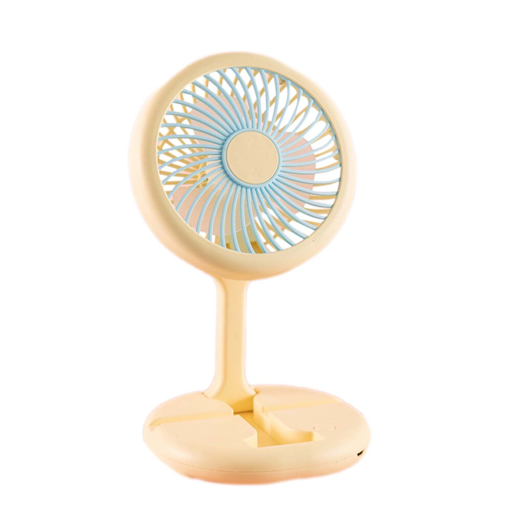 Gnobogi Foldable Usb Rechargeable Handheld Small Fan With Cell Phone Stand Desktop Fan On Clearance 9418476284069