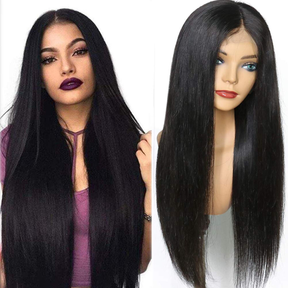 Human Hair Lace Front Wig Body Wave 13x4 Pre Plucked with Baby Hair 180 Density Brazilian Remy