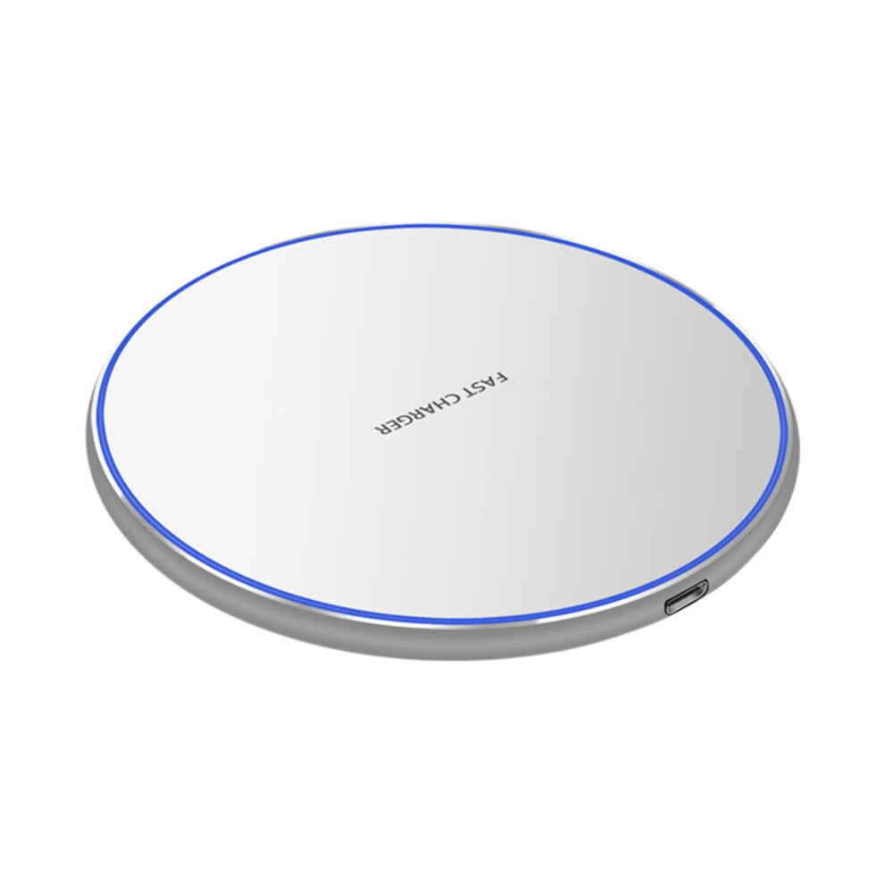 Viflosae Compatible With Iphone Charger - Universal Thin Round Desktop Wireless Fast Charging Dock Station 9395123449012