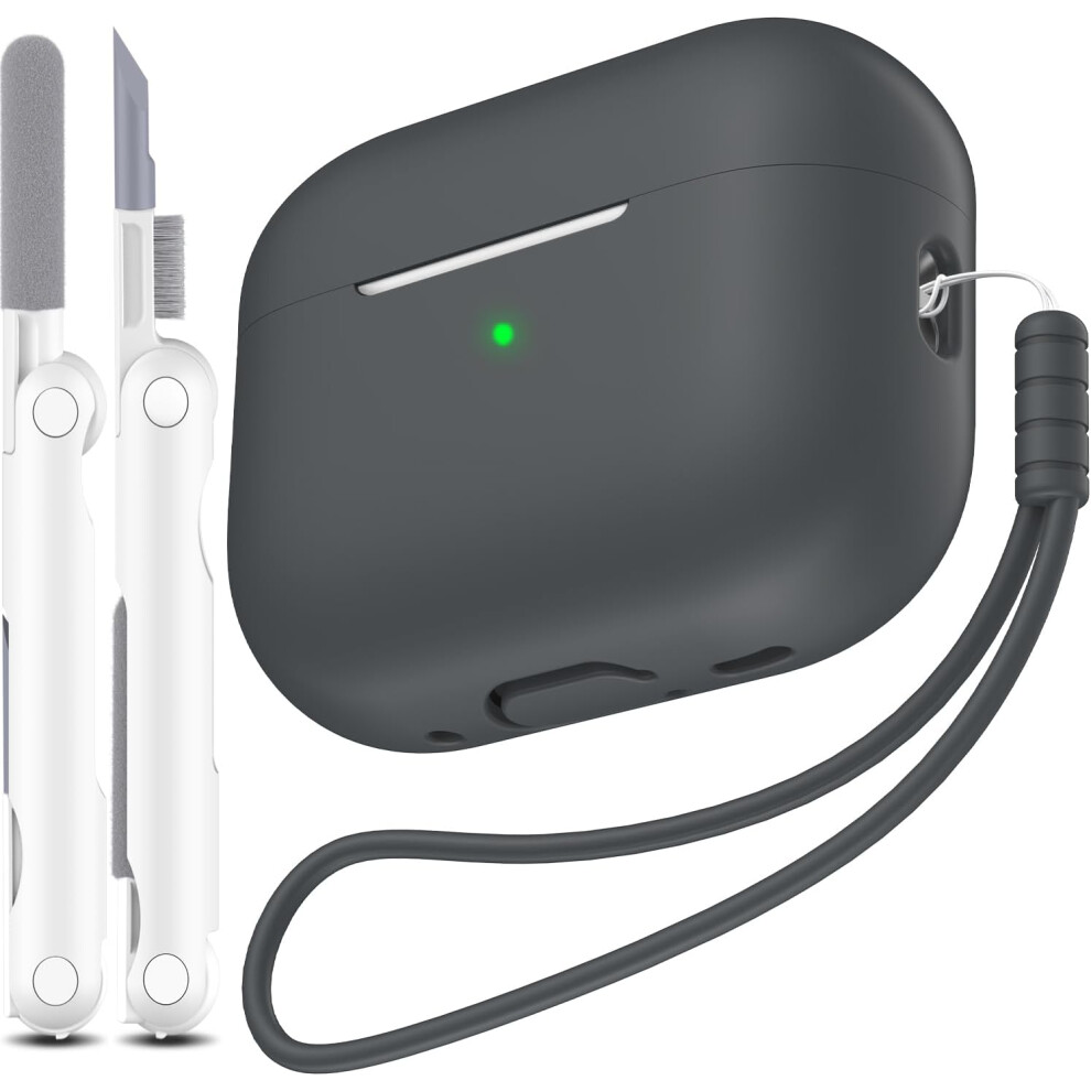 For Compatible With Airpods Pro 2Nd Generation Case Cover, Military Grade Anti-Fall Soft Silicone Shock-Absorbing For Compatible With Airpods 9395123449937