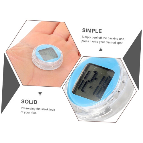 Motorcycle Digital Clock Waterproof Mini Handlebar Dashboard Clock with Easy Battery Replacement 2