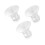 Gecheer 3PCS Milk Pump Flange Inserts Shield Converter Practical Pump Replacement 17mm 19mm 21mm 1