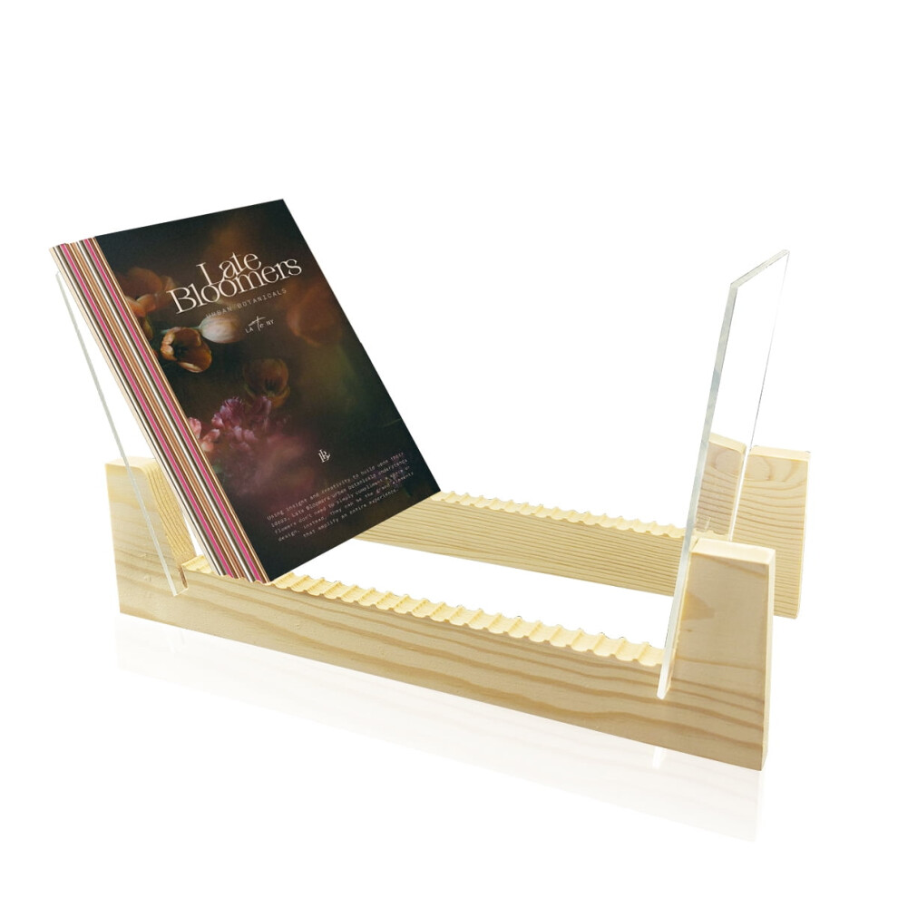 Vinyl Record Storage Holder Vinyl Record Display Stand Wooden Album Rack For Lp Music Albums Cd 9483153250019
