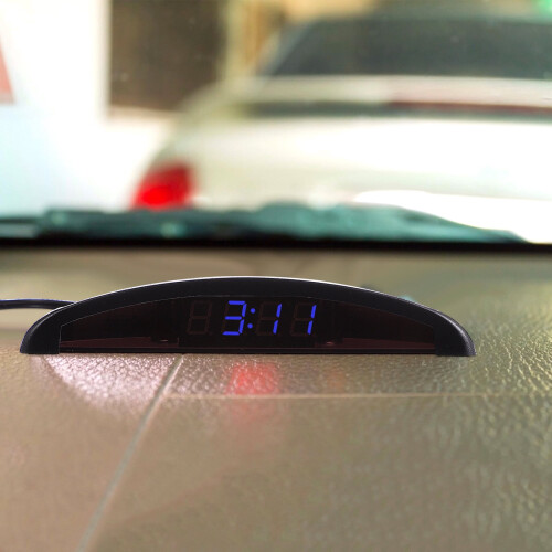 Guangmc Digital Clock Night Light Temperature Dashboard Car Desk Voltmeter Clock 1