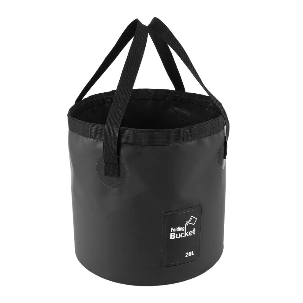 Jtween Collapsible Bucket 5 Gal (20L), Portable Camping Bucket With Handle, Ultra Lightweight Folding Bucket For Fishing, Hiking, Car Washing 9130661568340