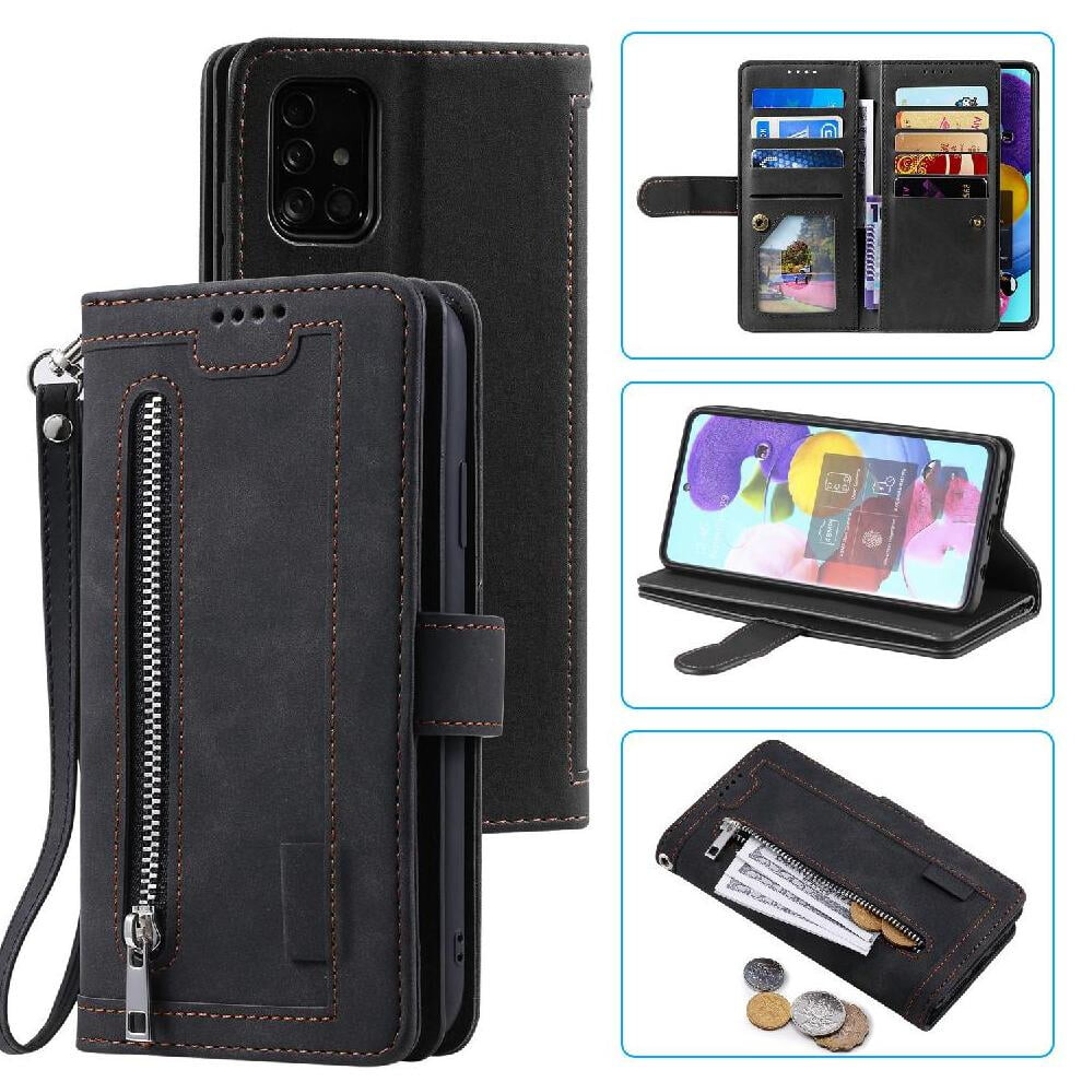 Flip Case For Compatible With Samsung Galaxy A33 5G Kickstand 9 Card Slots Lanyard Wallet Pu Leather 9130661569729