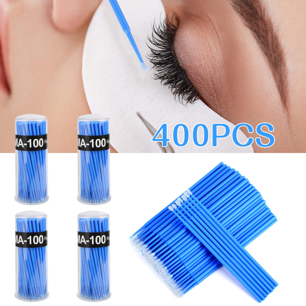 400pcs Disposable Micro Mascara Applicators Eyelash Extension Swab Makeup Stick