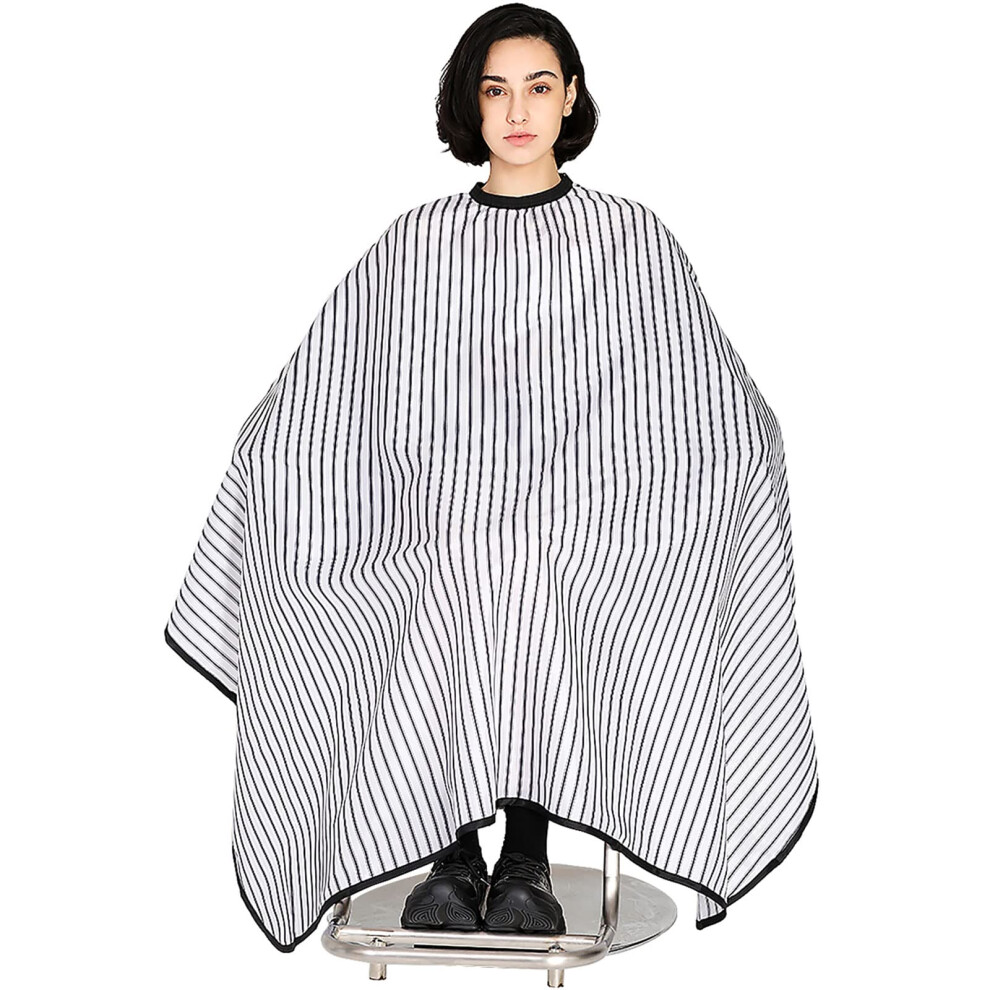 Hair Cutting Cape Large AntiStatic Barber Cape with Adjustable Neck Closure for Salon and Home