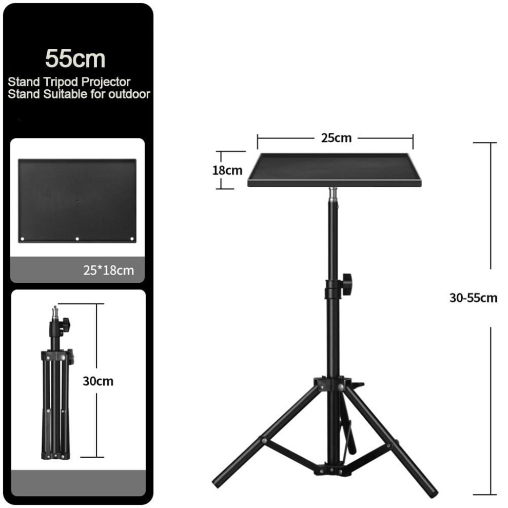 55/120/160Cm Adjustable Tripod Stand And Mount Bracket Tray For Projector Laptop,55Cm 9170372794096