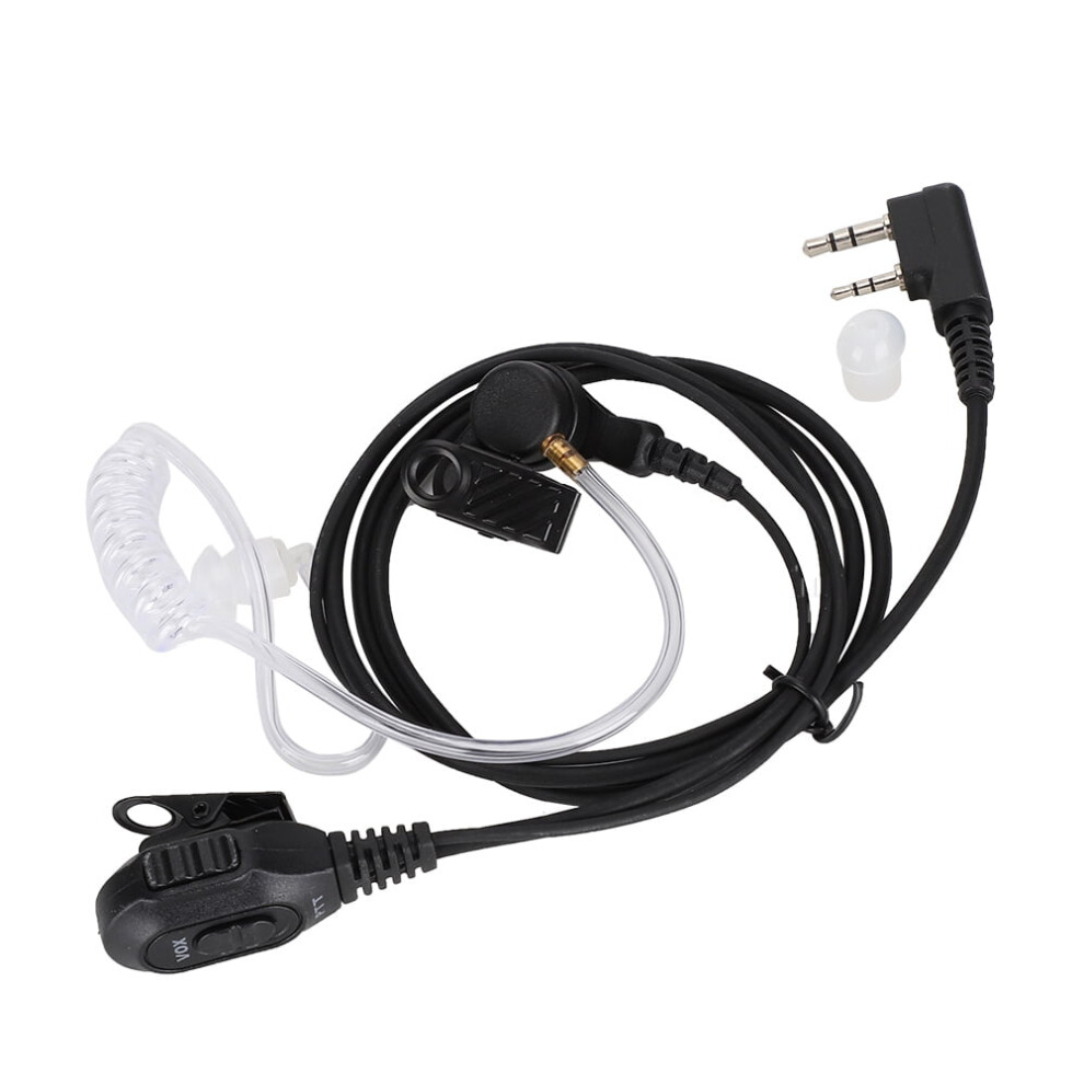 Nikou Conducto De Aire Auricular Auricular 2 Pin Ptt K Cabeza Con Cable Apto Para Walkie Talkie 9170372794218
