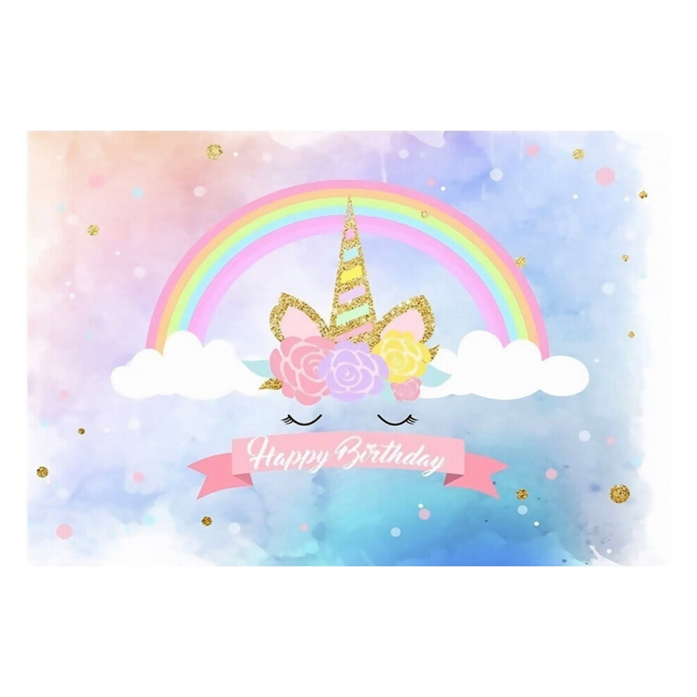 Unicorn Photo Studio Background Cloth 3D Photography Backdrop Wall Props 90X150cm (1655) 9170372794126