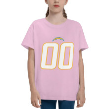 Chargers Boys and Girls for Teenage round neck Short Sleeve Shirt for Sports Football Team Logo for Baseball Fans Gifts