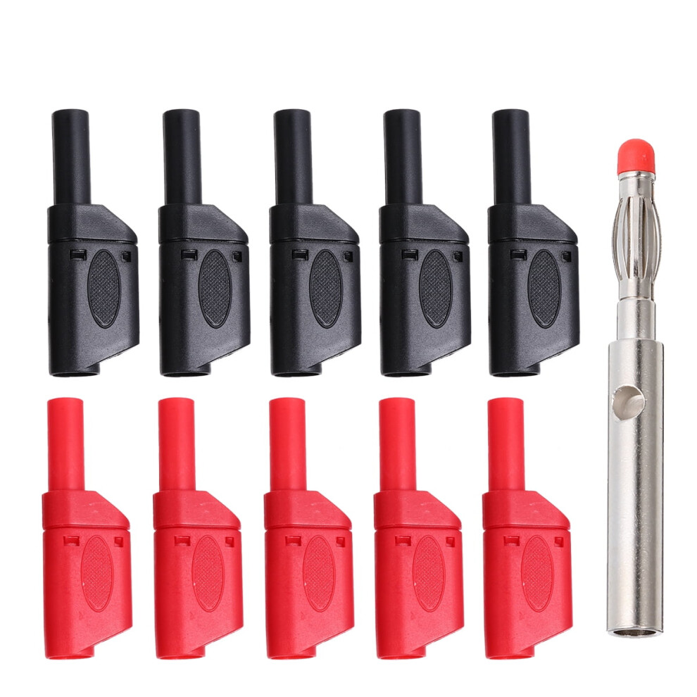 Yongwei 10Pcs 4Mm Banana Plugs Insulated Male Connectors 9170372795888