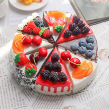 6pcs Realistic Fake Bread and Artificial Triangle Cake Models for Bakery Decoration and Party Props