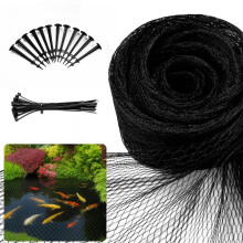 Pond Netting for Koi Ponds 7x10ft PredatorProof UV Stabilized Leaf and Debris Barrier with Stakes