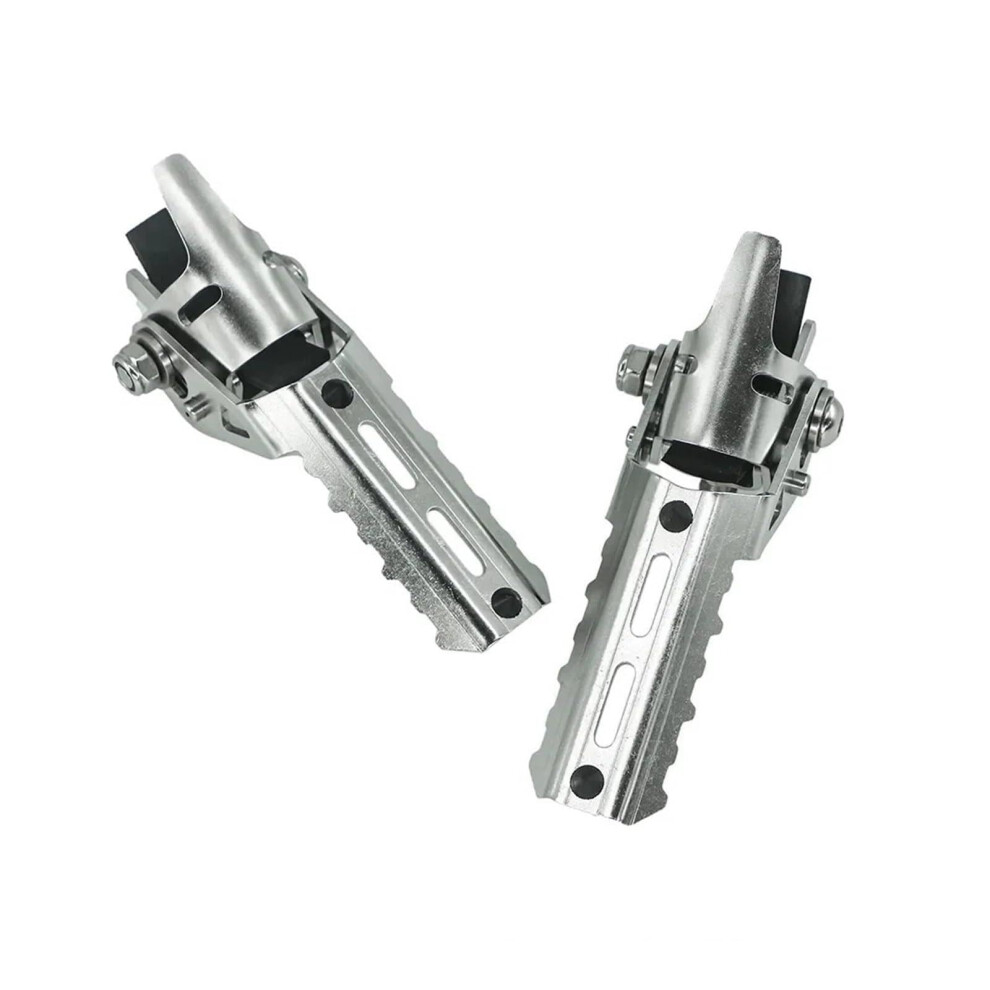 Motorcycle Foot Pegs For Bmw R1250gs R1200gs 20132023 Rotatable Folding Clamps Silver 9455672588386