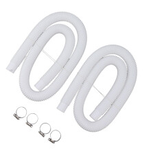 Pool Pump Replacement Hose with Clamps for 300 330 530 1000 Gallon Swimming Pools Adjustable Fit
