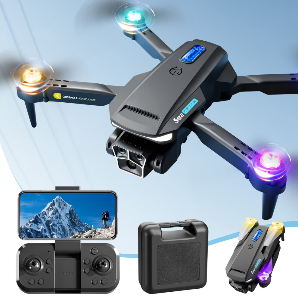 FPV Drone with Camera for Adults, Compatible with Wind Resistance, Headless Mode, Gesture Control, RC Quadcopter for Beginners