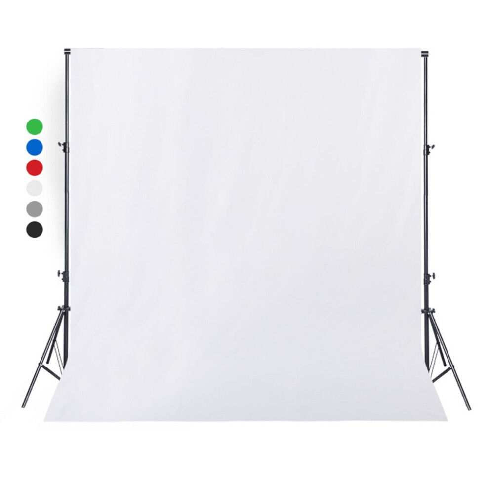 1.5X2m Professional Solid Color Screen Photography Background Blending Cloth Studio Backdrop Props (, 5X7ft) White 9104899319975