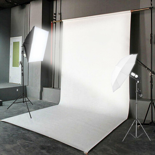 1.5x2m Professional Solid Color Screen Photography Background Blending Cloth Studio Backdrop Props (White, 5x7FT) 2