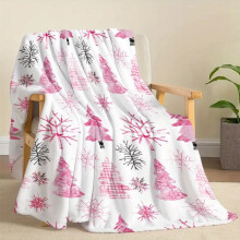 Holiday Products on Clearance Christmas Tree and Snowflake Blanket Soft and Warm Flannel Blanket for Napping Camping Trips