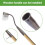 Weed Puller Tool with Sharp 6Claw Teeth, Heavy Duty Rust Resistant Garden Weed Removal Tool 2