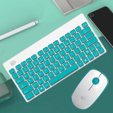Ozmmyan Wireless Keyboard And Mouse Set, Mute, Thin and Lightweight Portables Keyboard And Mouse Suits Holiday Gift Finder Green