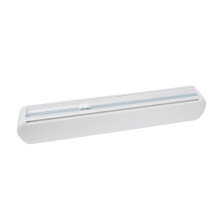 AQITTI Reusable Plastic Wrap Dispenser with Slide Cutter, Compatible with Cling Film & Foil, Kitchen Accessories