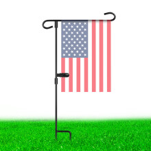 Garden Flag Stand 12x18 with Windproof Clip, Rustproof Metal Holder for Outdoor Seasonal Flags