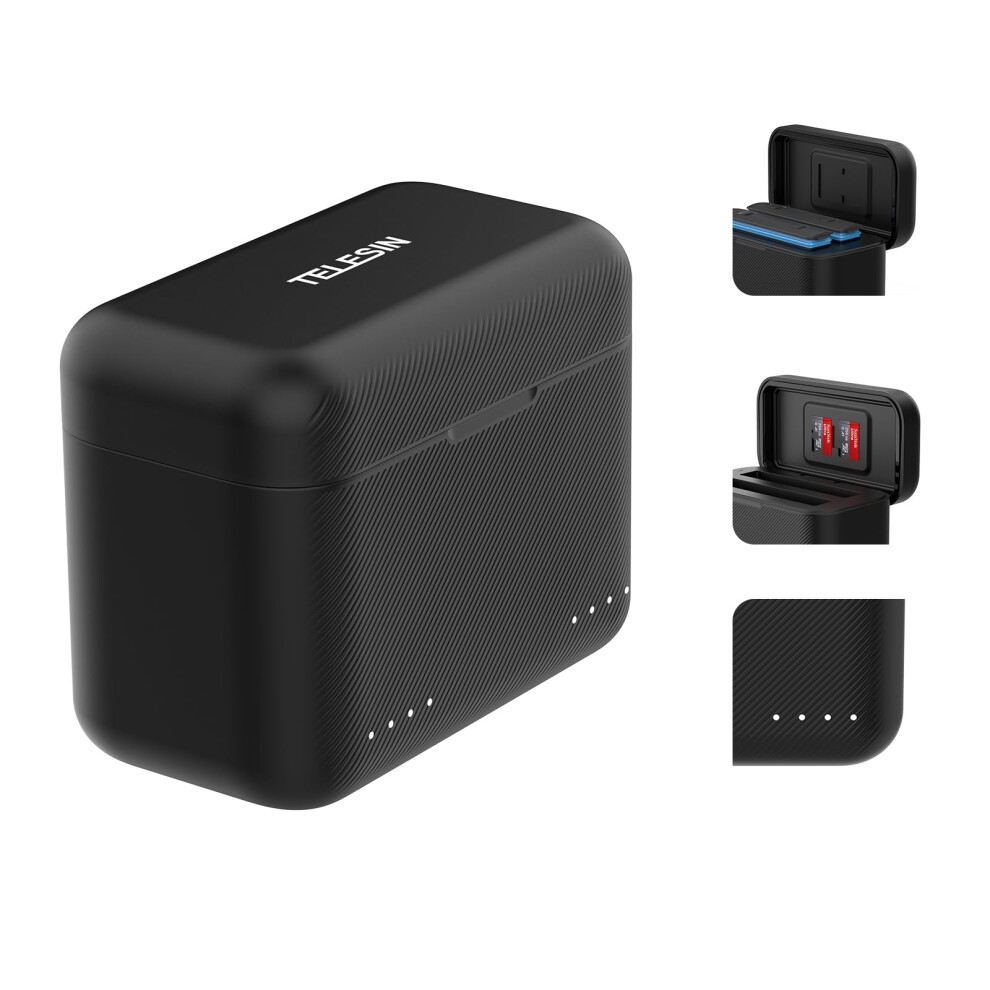 Dual Battery Charger With Storage Case For Insta360 X3, Fast Pd3.0 Usbc Charge In 65 Minutes 9053599933601