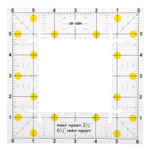 Eease Clear Quilting Ruler with Grid Lines for Fabric Cutting
